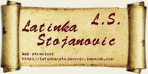 Latinka Stojanović vizit kartica